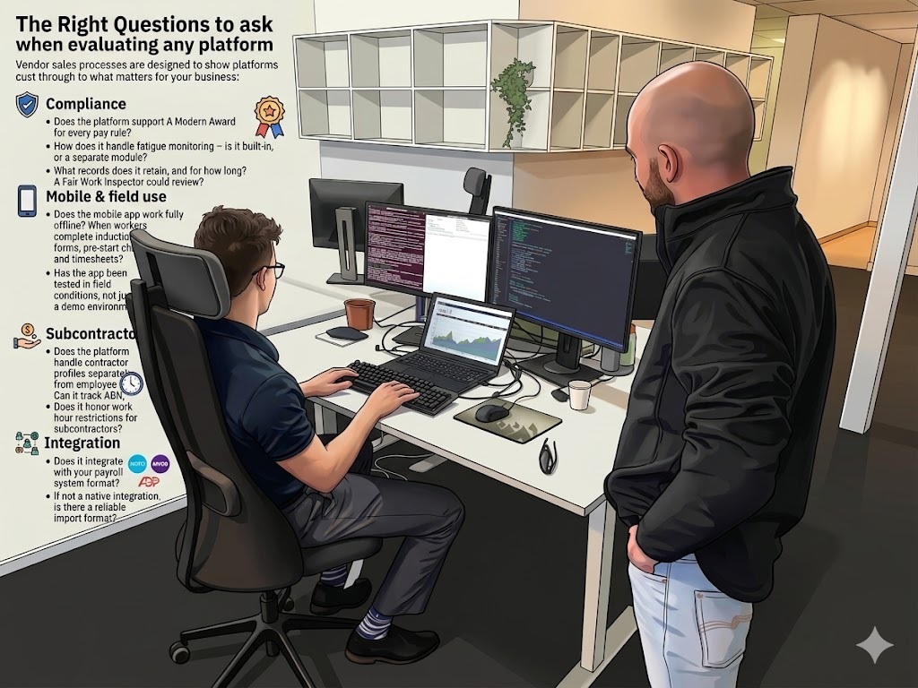 Humanz workforce management software options for Australian field teams